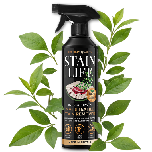 STAIN LIFT Ultra Strength Mat & Textile Stain Remover 500ml trigger spray bottle, front label